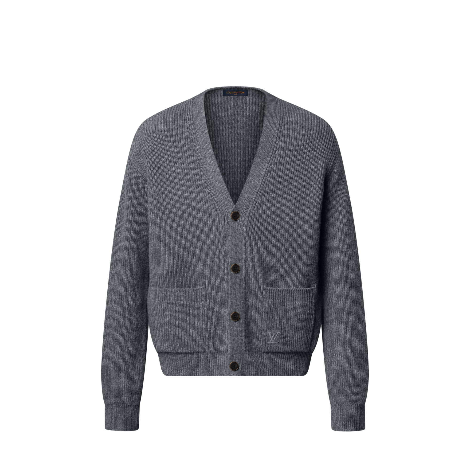 Embroidered Signature Cashmere Cardigan - Ready-to-Wear | LOUIS